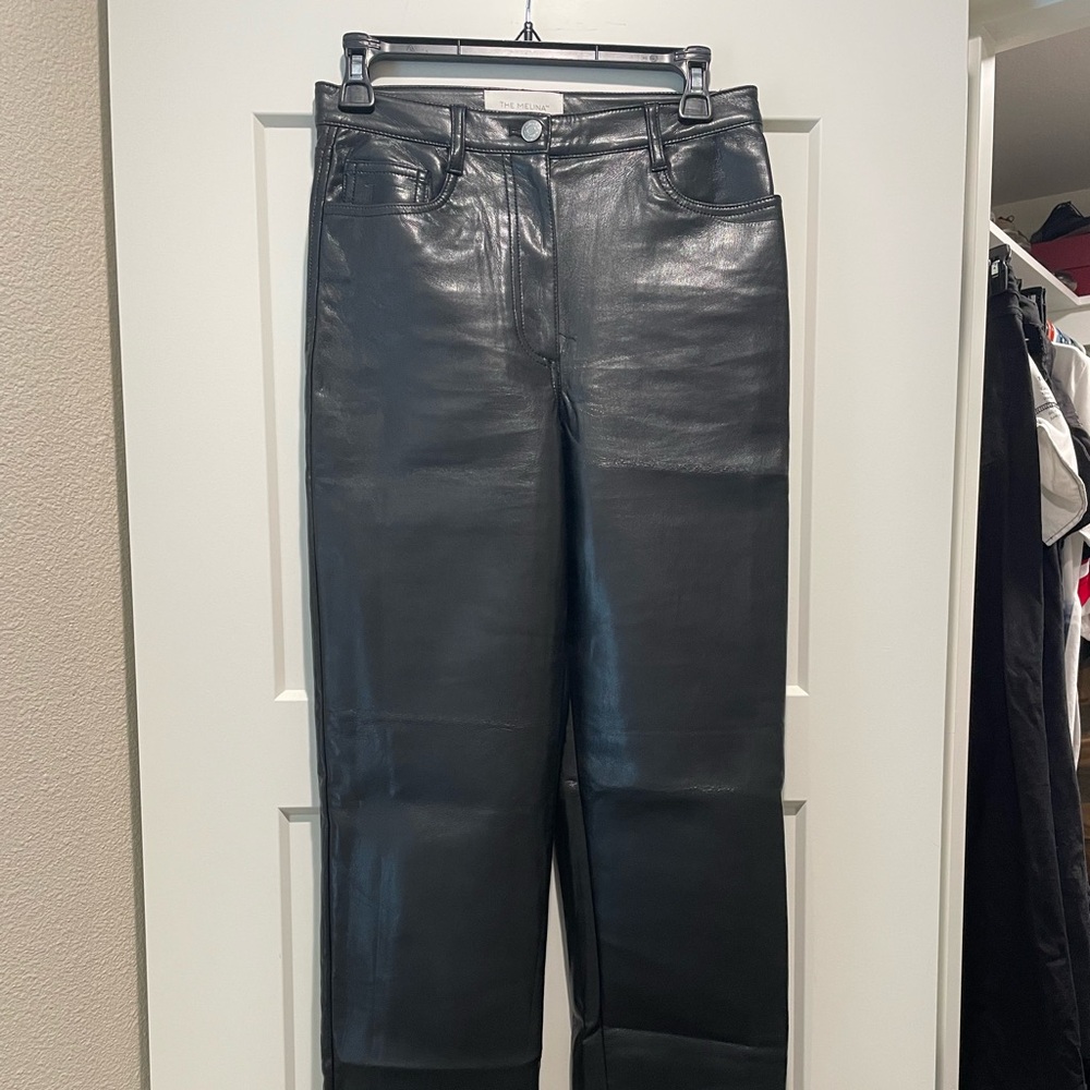 Wilfred Melina Black Leather Pants